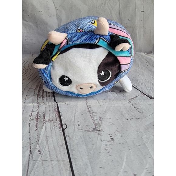 Moosh Moosh Cow Doodle Patter Soft Stuffed Animal Plush 8in - Picture 1 of 9